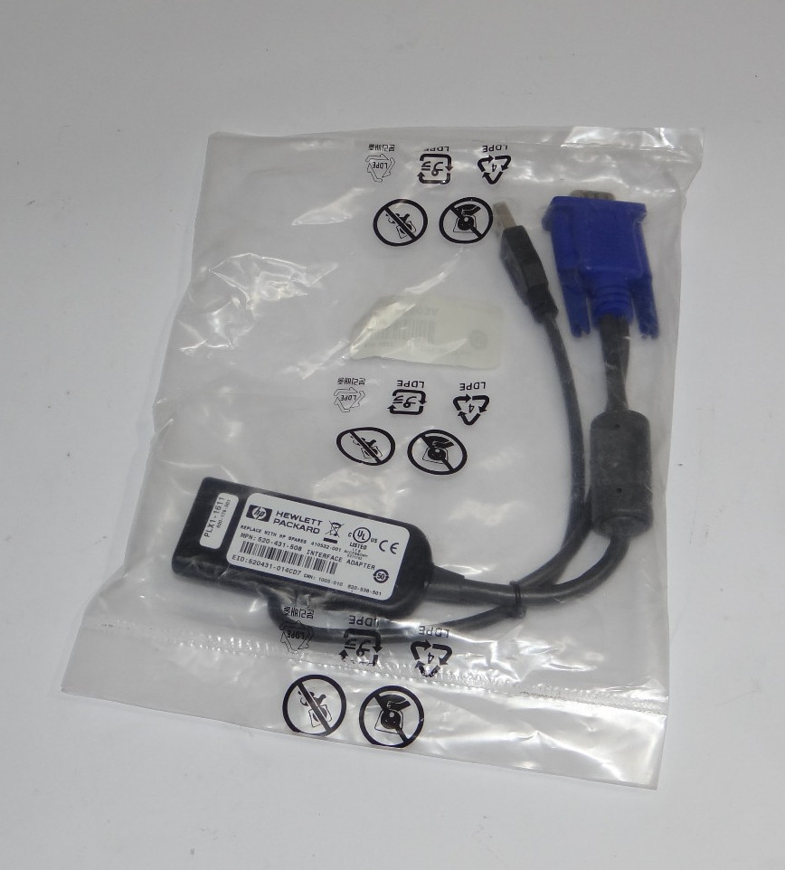NEW HP AF603A KVM Switch USB Virtual Media Interface Adapter, 410532-001