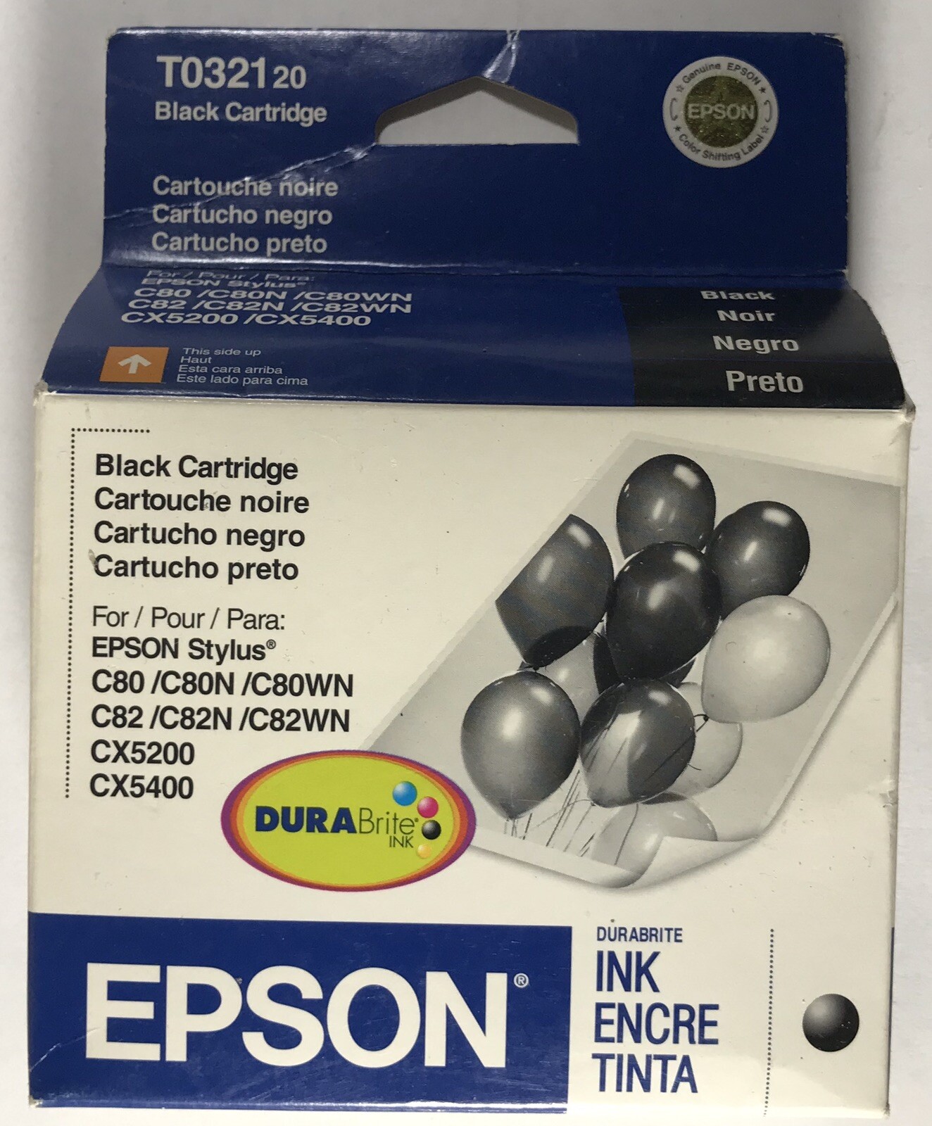 Epson Black Ink Cartridge TO32120 Expiration 11/2007