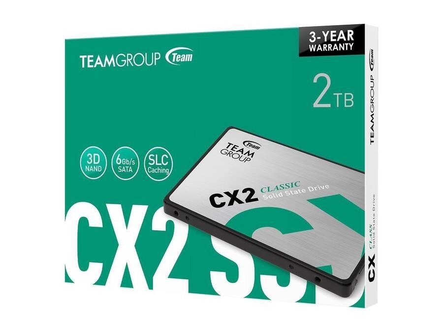Team Group CX2 2.5" 2TB SATA III 3D TLC Internal Solid State Drive (SSD) T253X60