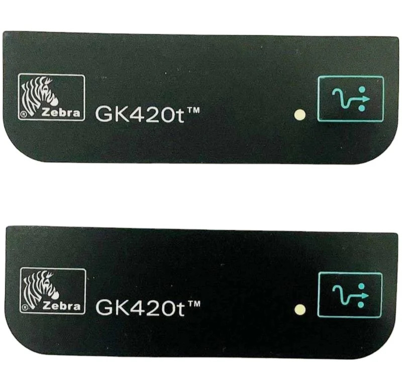 2PCS a pack  front label over feed button For Zebra GK420t