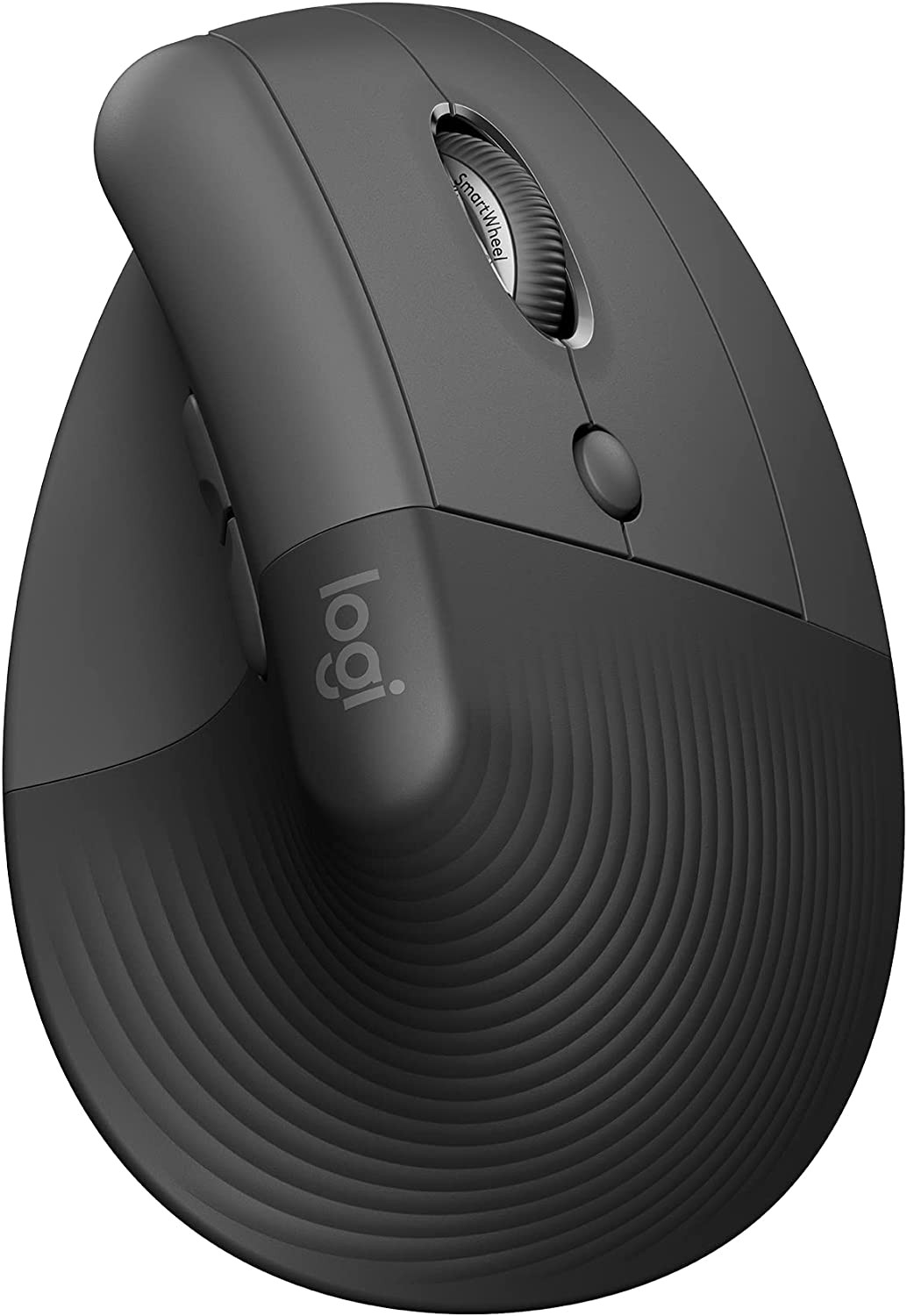 Wireless Vertical Ergonomic Mouse with Bluetooth and USB Receiver - Graphite