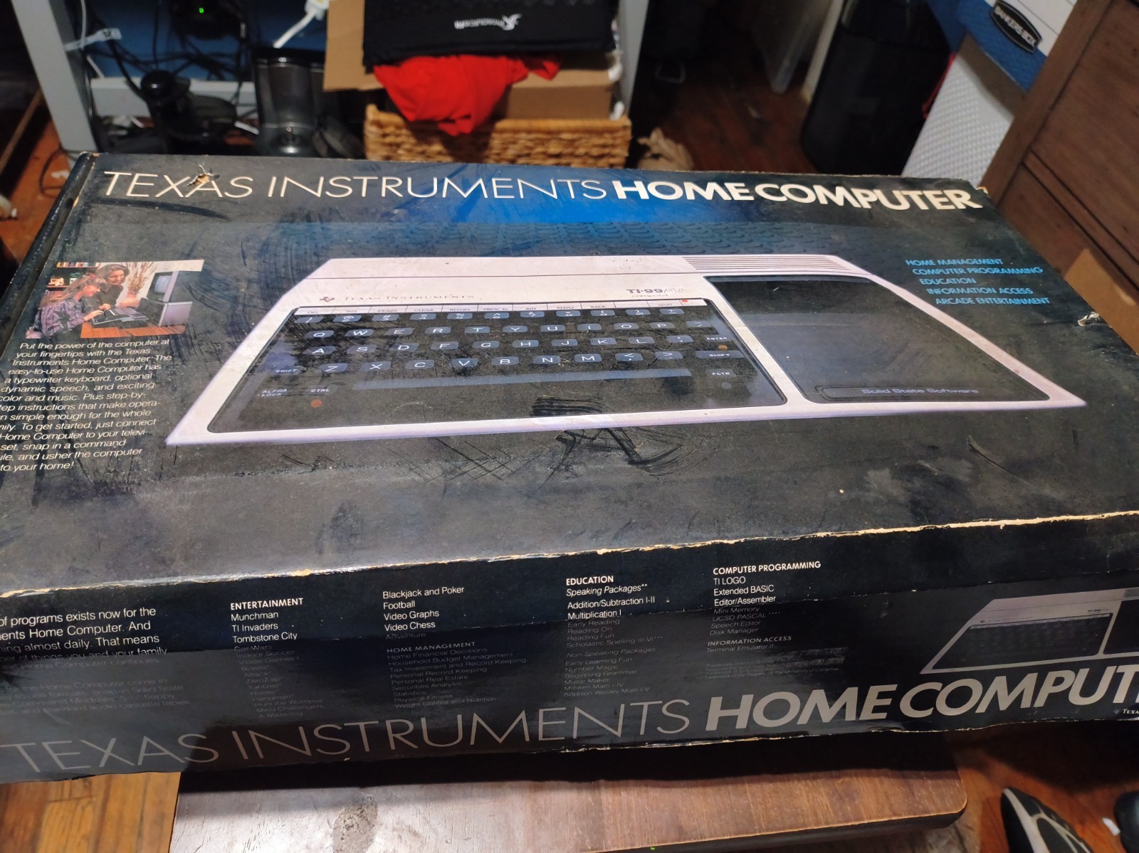 Vintage Texas Instruments TI 99/4A Home Computer System In Box