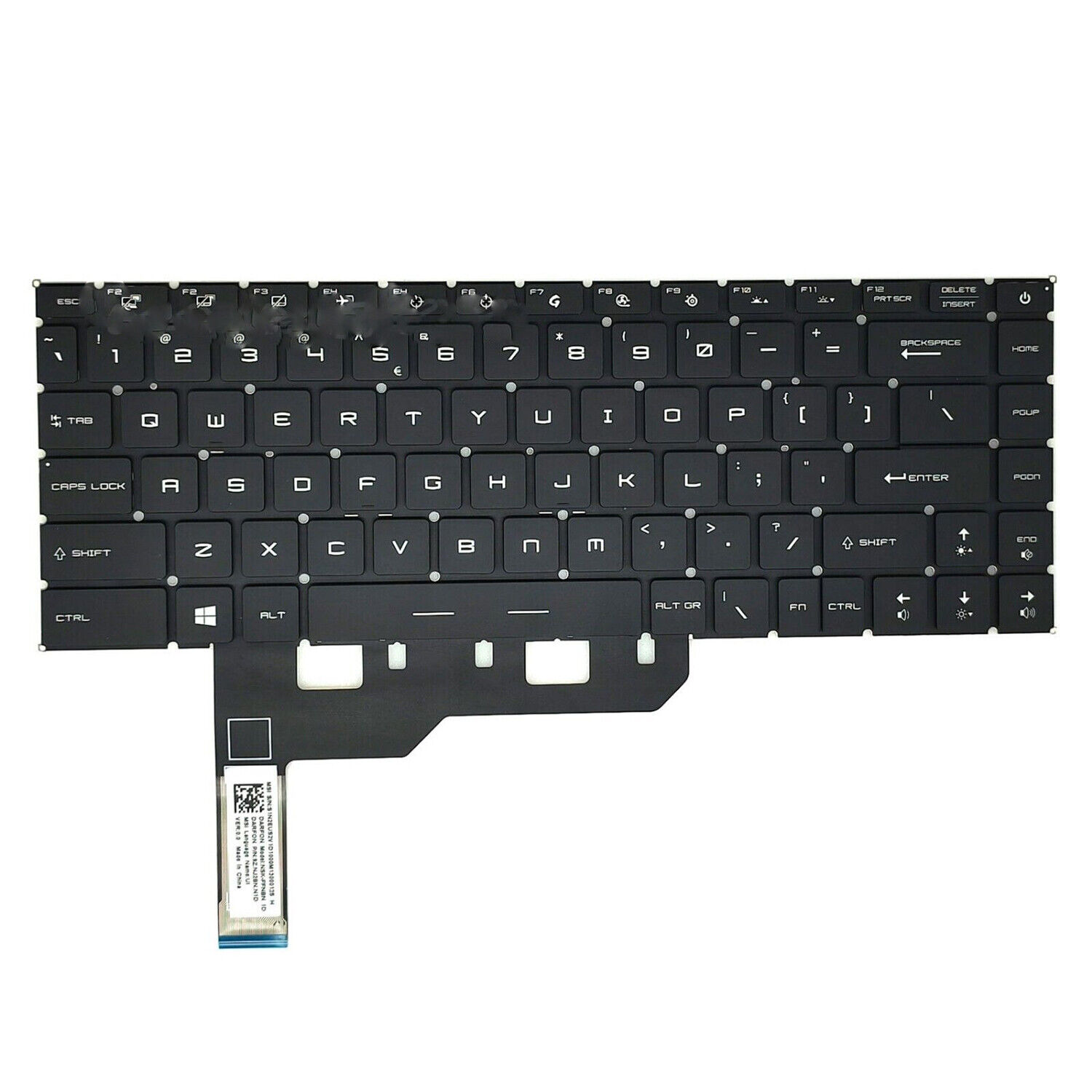 New RGB Backlit Keyboard For MSI GS66 Stealth 10SD 10SF GE66 Raider 10SF MS-1541