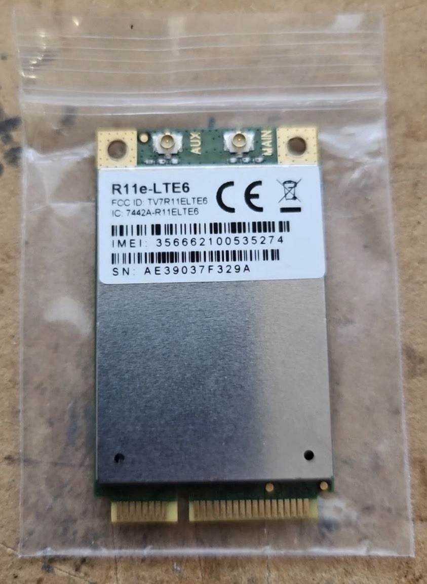 MikroTik R11E-LTE6 LTE Cat6 300Mbps Modem