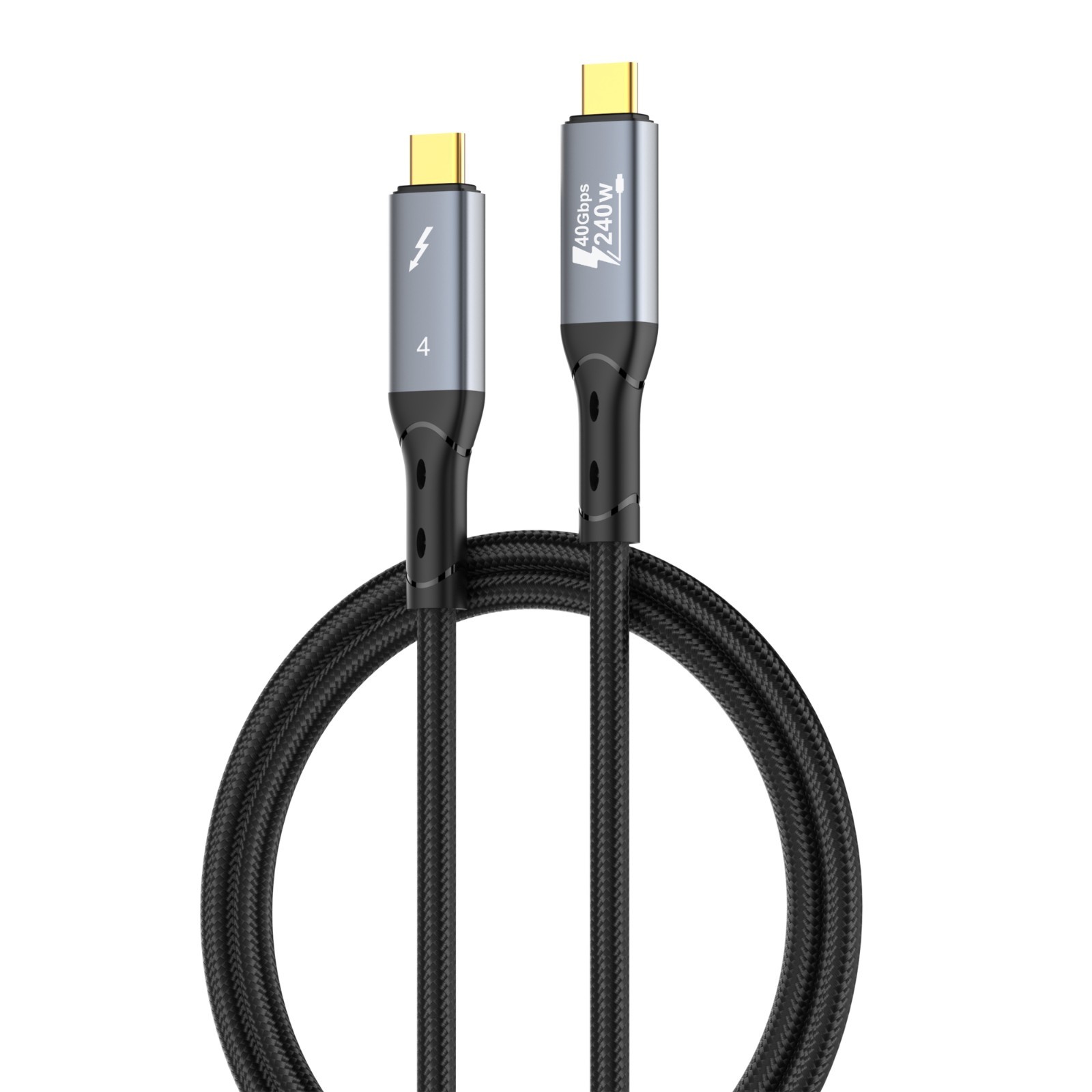 3.3ft. USB4.0 Type C to Type C Video Data Cable, Thunderbolt 4, 8K@60Hz 40Gbps