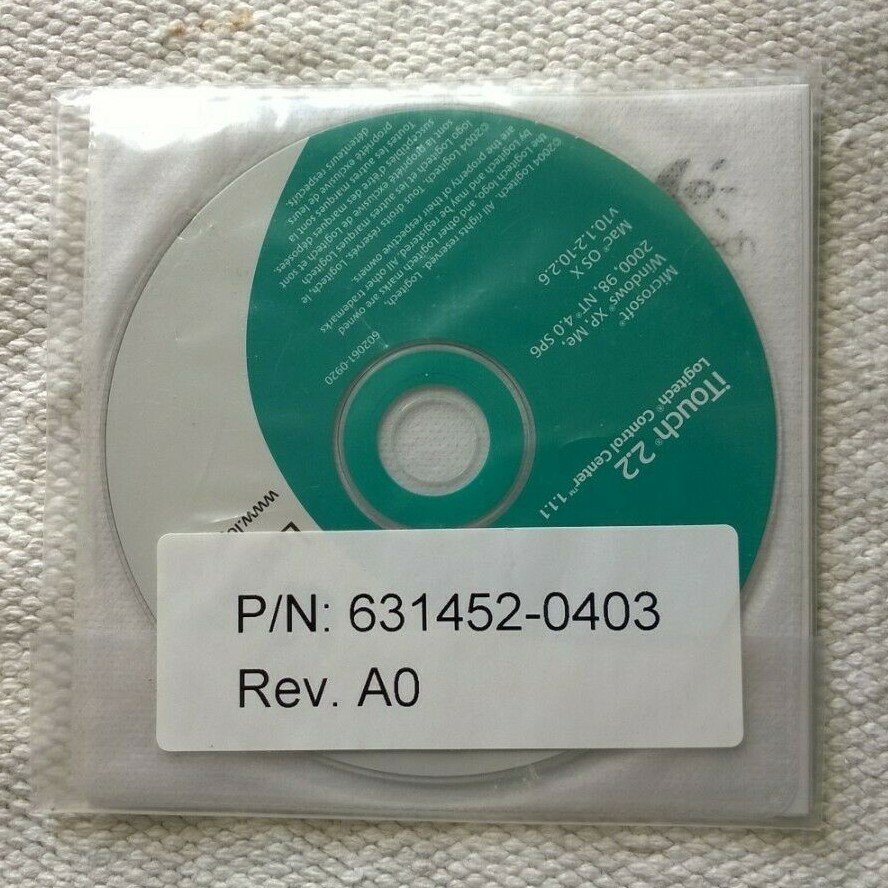 Windows Mac Logitech iTouch 2.2 Software and Book New P/N 631452-0403 