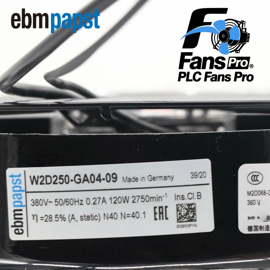 1PCS New Ebmpapst W2D250-GA04-09 380V 120W Siemens Inverter Fan Fast Shipping