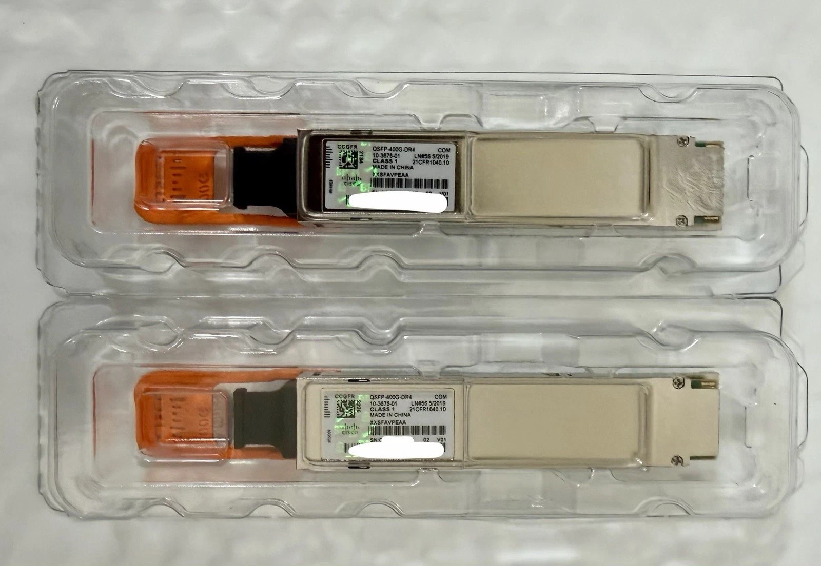 1 pc - Genuine Cisco QSFP-400G-DR4 module with hologram V01