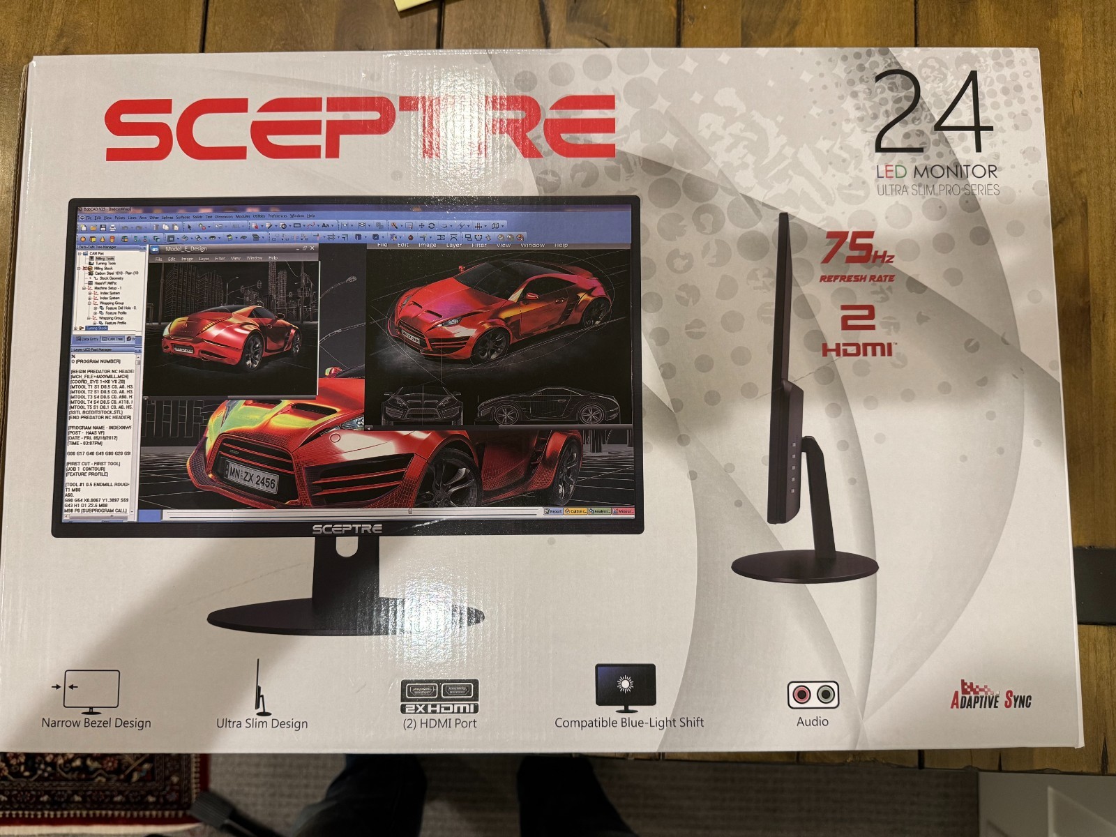 Sceptre E248W-19203RT 24 LED Monitor Ultra Slim Pro Series