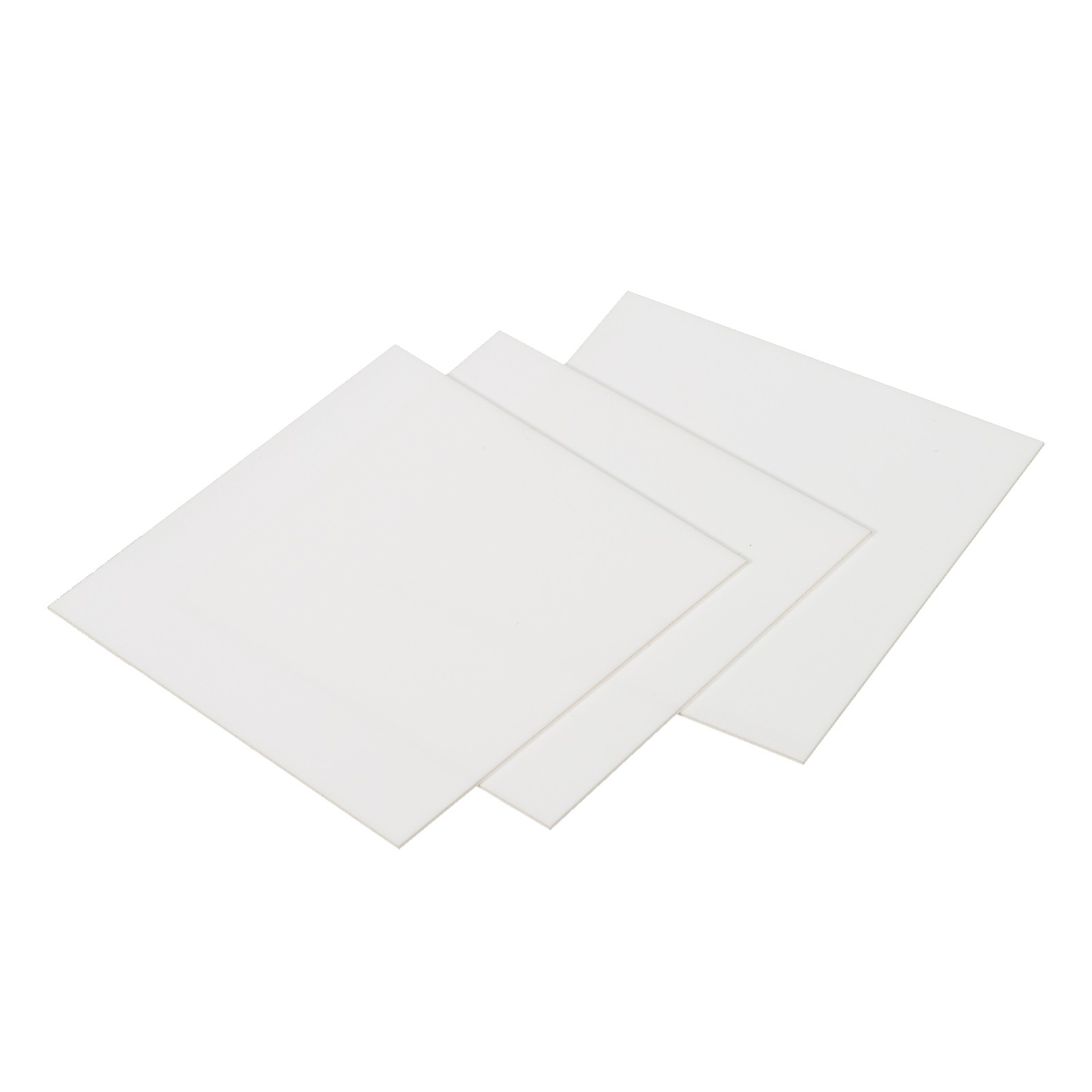 Alumina Ceramic Sheet Square Cooling Pad Insulating 3pcs 50x50x0.5mm