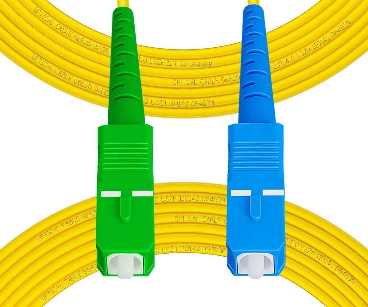OS2 SC/UPC To SC/APC Single Mode Simplex Fiber Patch Cable 50m 164ft Cord