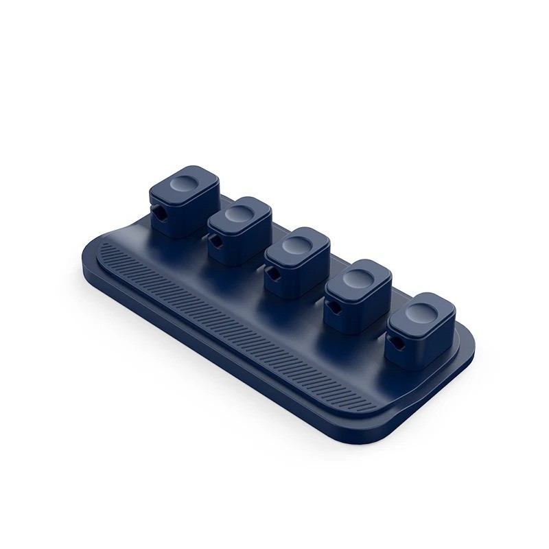 Magnetic Cable Management Silicone Wire Holder Desktop Car USB C Cord Organizer 