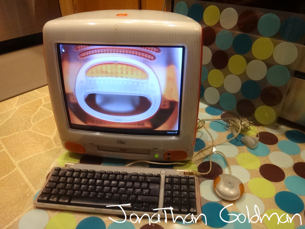 Apple iMac Tangerine Orange PowerPC G3 266Mhz 512MB RAM 130GB HD Vintage Mac