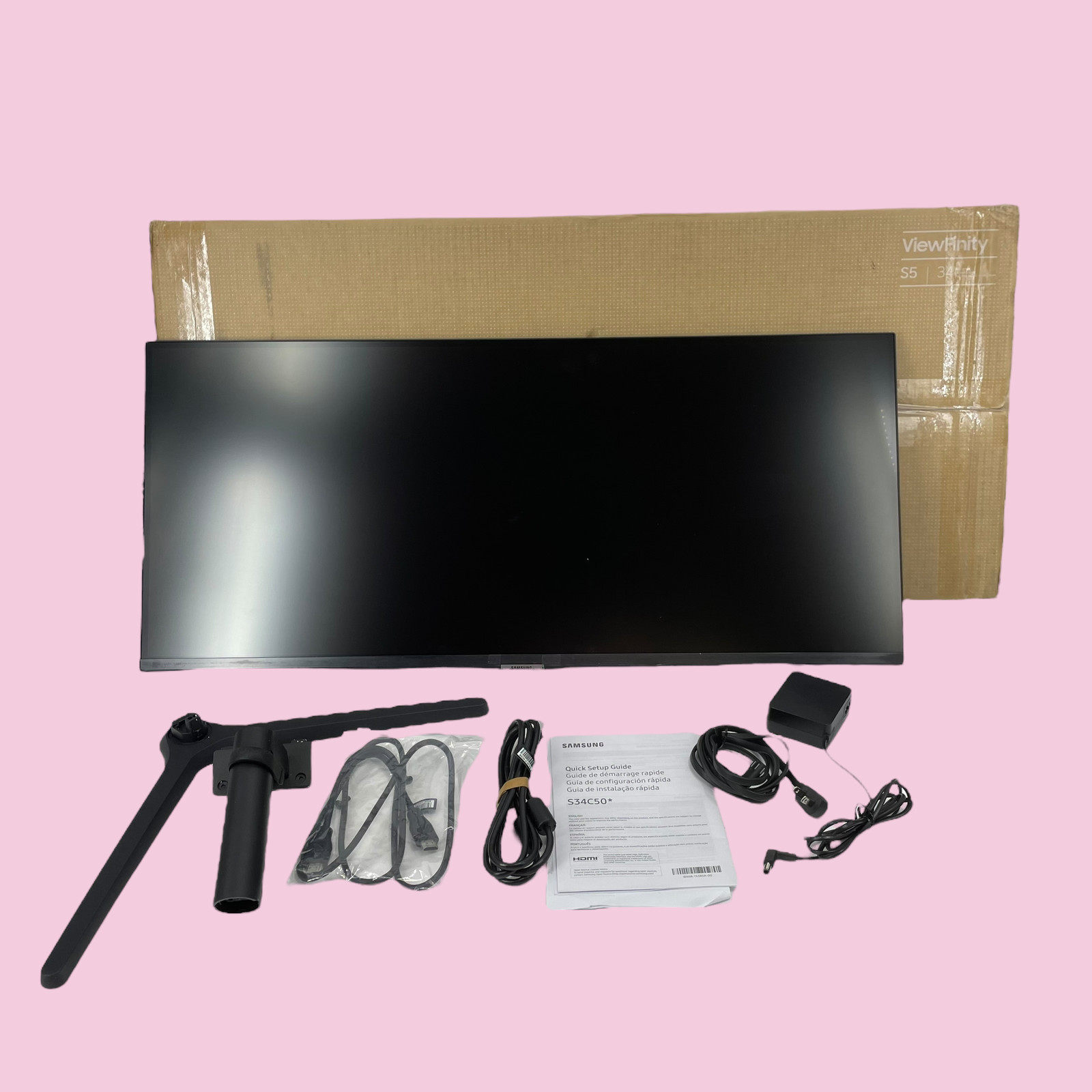Samsung Ultrawide ViewFinity S5 S50GC 34” QHD 5ms 100Hz 3440x1440 Monitor