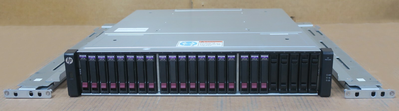 HP MSA 2040 Modular Smart Array SAN +2x Controller 10Gb iSCSI 8Gb 16.2TB Storage