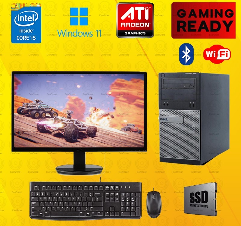 DOTA 2 Gaming Desktop PC SSD Computer ATI 2GB GDDR5 Win 10 8GB bundle