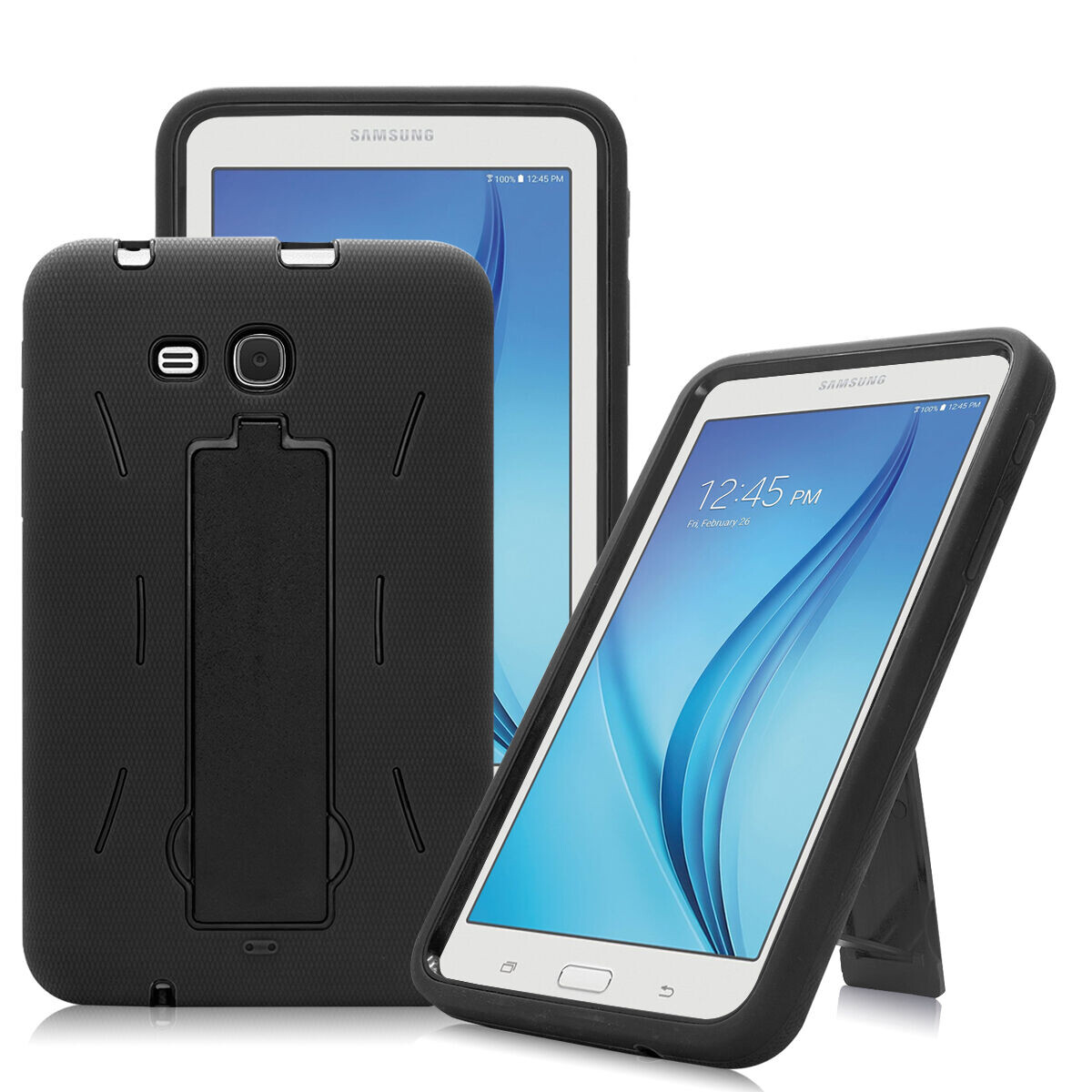Hybrid Tough Hard Protective Case for Samsung Galaxy Tab 3 /E Lite 7.0 T110 T113