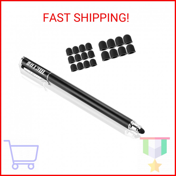 Metro Universal Capacitive 2-in-1 Touch Screen Stylus Pen with 20 Pcs Replacemen