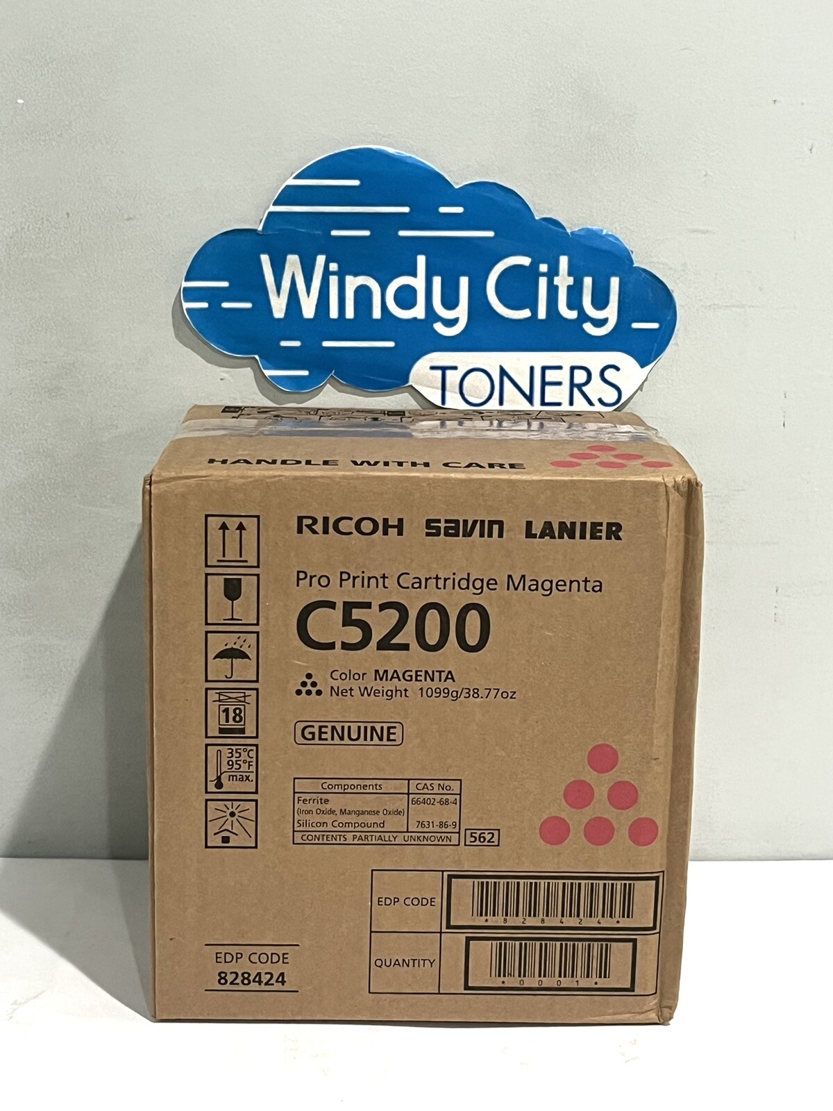 Genuine Ricoh Savin Lanier C5200 C5210 Magenta 828424 Toner Cartridge 24K Pages