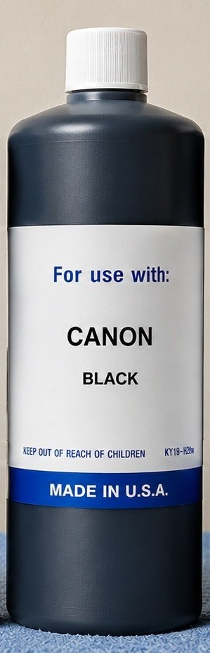 (1,000ML) COMPATIBLE BLACK BULK INK REFILL FOR CANON GI-26 MEGATANK PIGMENT