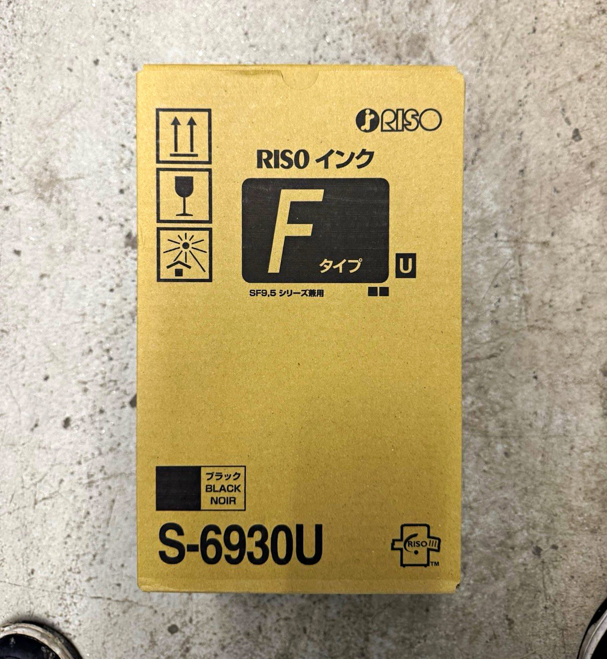 RISO F Black Ink  Genuine OEM RISO S-6930U F Type Black Ink Factory Sealed