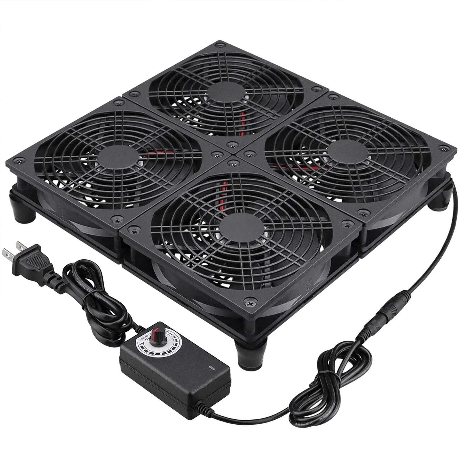 Rounter Tv Box Cooling Fan With Speed Control 182cfm Big Airflow Cooling For Asu