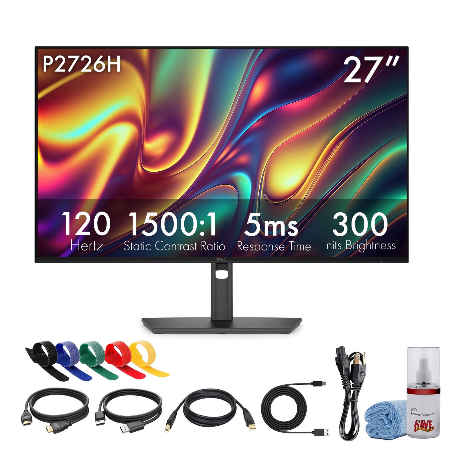 Dell Pro P2726H 27" Full HD IPS Monitor for Work and Productivity