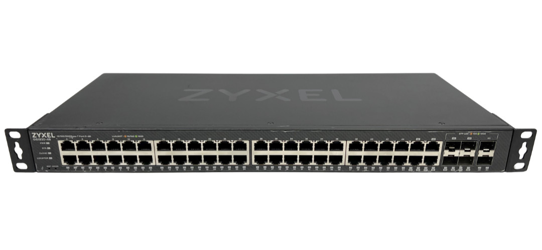 Zyxel GS1920-48V2 48-Port Gigabit Smart Managed Switch + 4 Combo SFP Rackmount