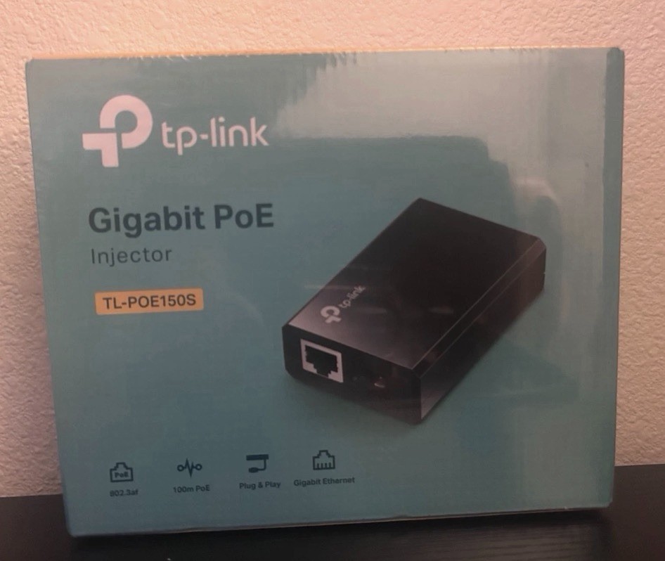 TP-Link TL-POE150S Gigabit PoE Injector 802.3af Ethernet Power Adapter NEW