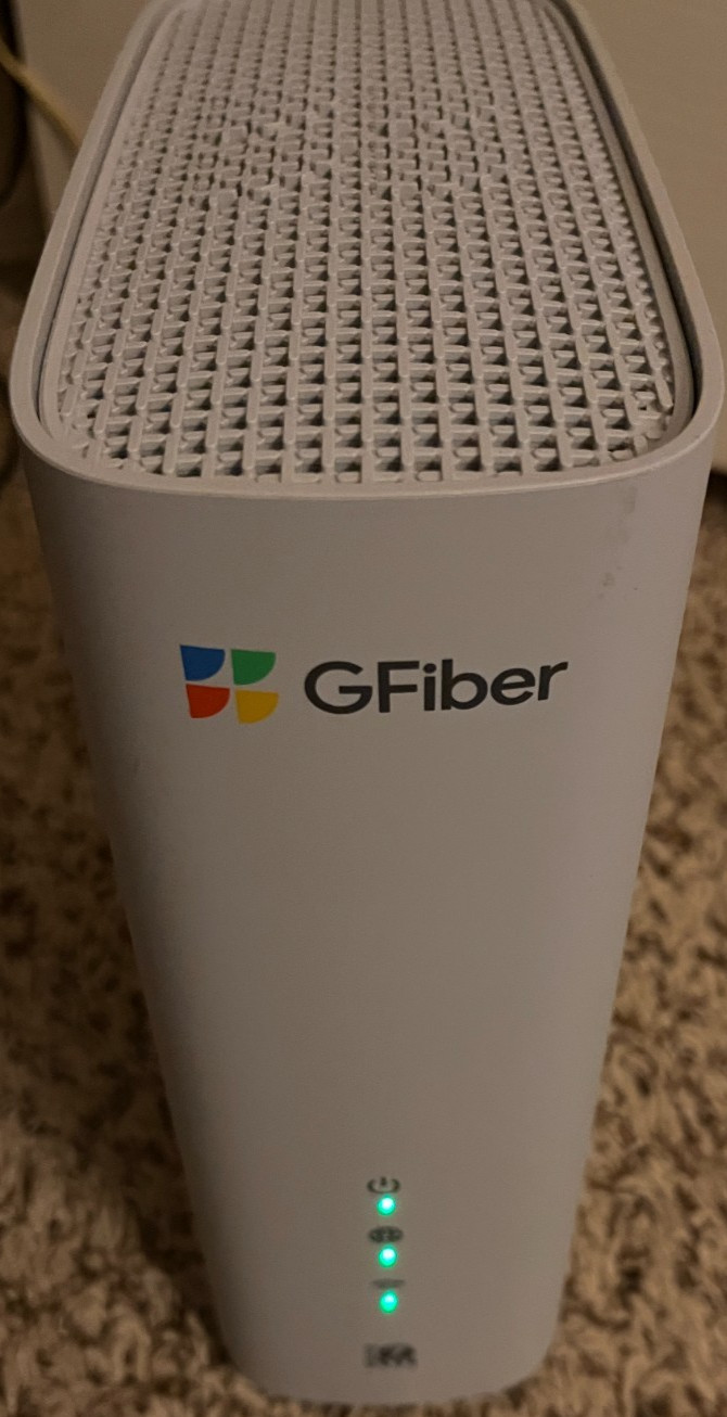 Google Fiber GFiber Wi-Fi 7 Router GRBE331C "No Power Cord"
