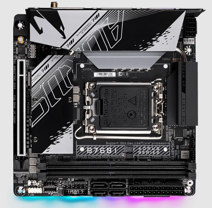 For GIGABYTE B760I AORUS PRO DDR4 Motherboard LGA 1700 Intel B760 Mini-ITX