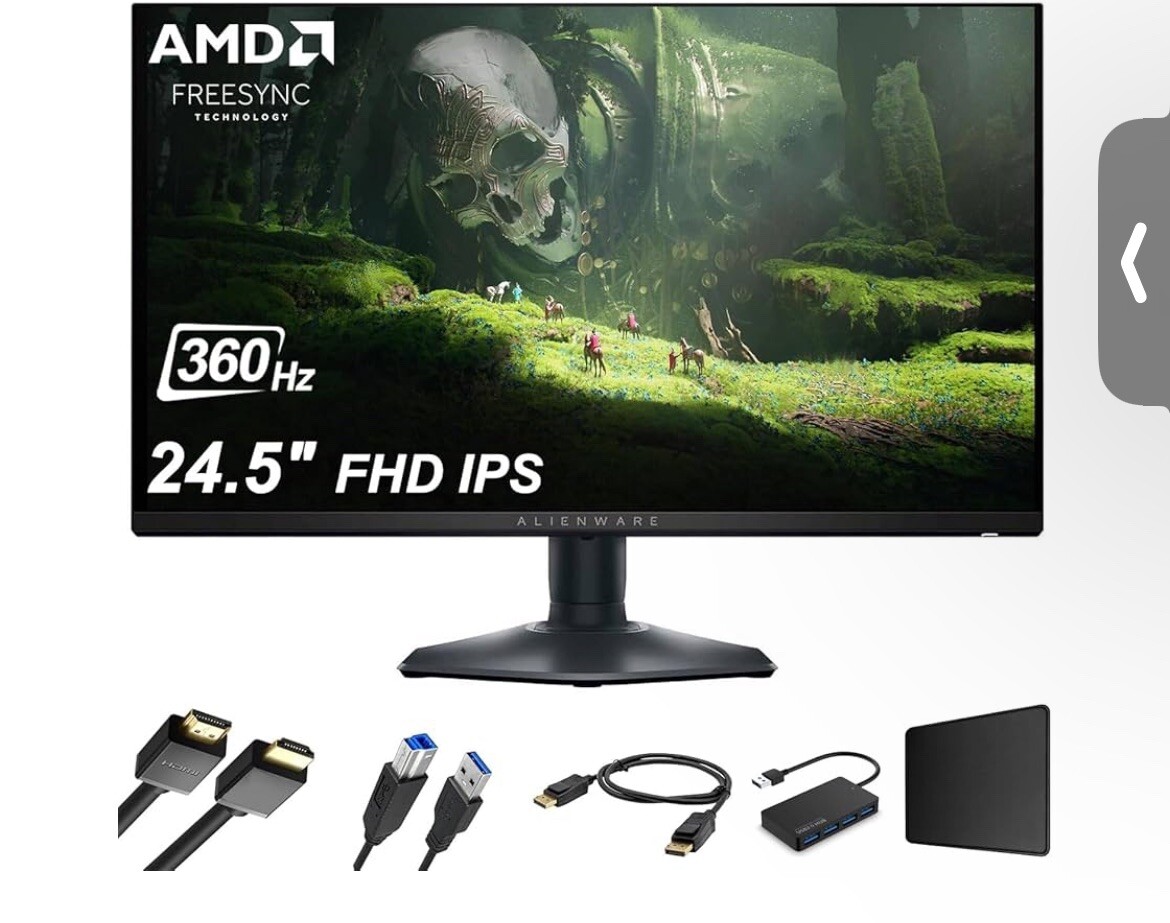 Alienware 360 Hz And Freesync 24in Monitor