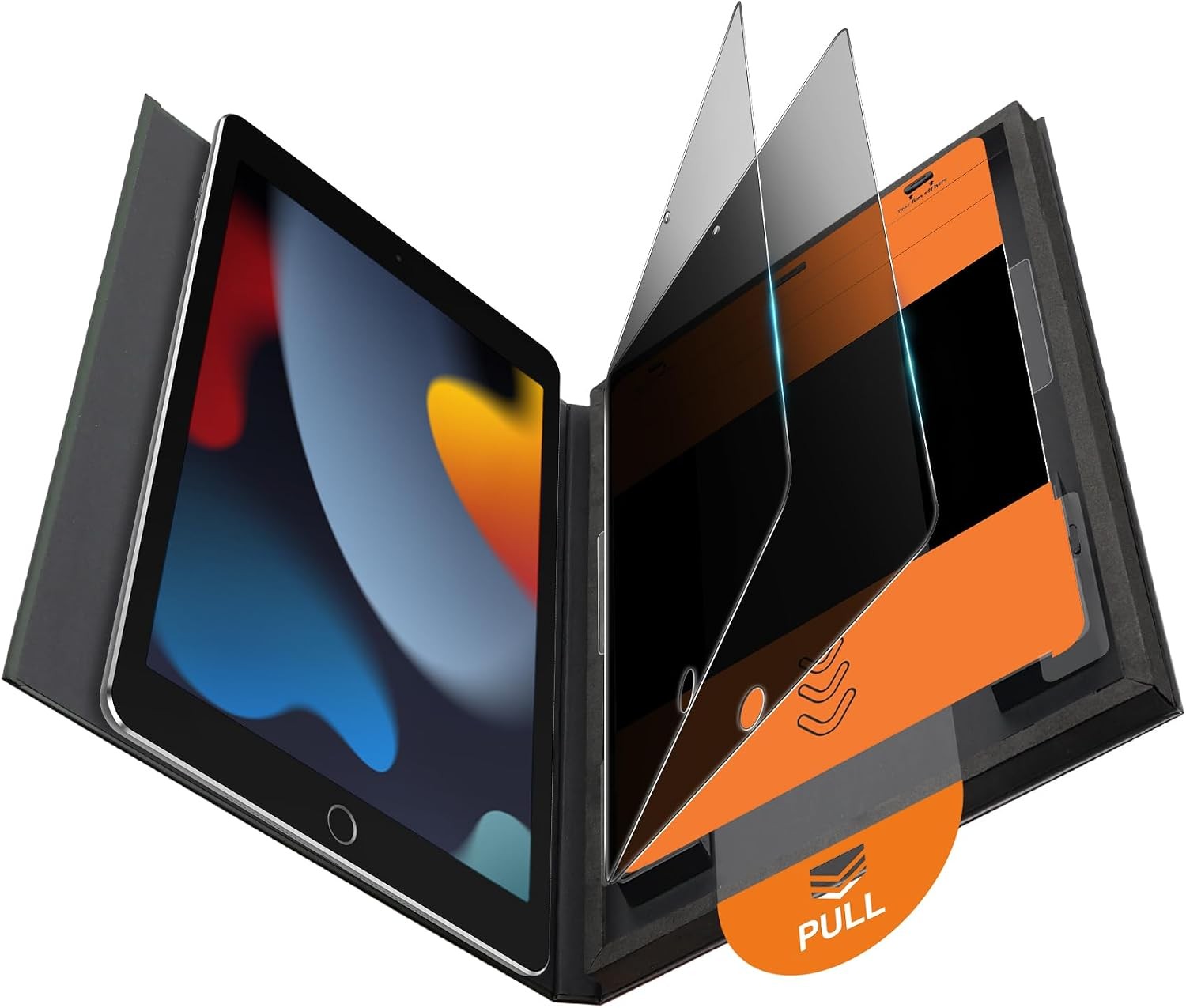 2 Pack Privacy Screen Protector for iPad 9th 8th 7th Gen | Anti-Spy Tempered Gla