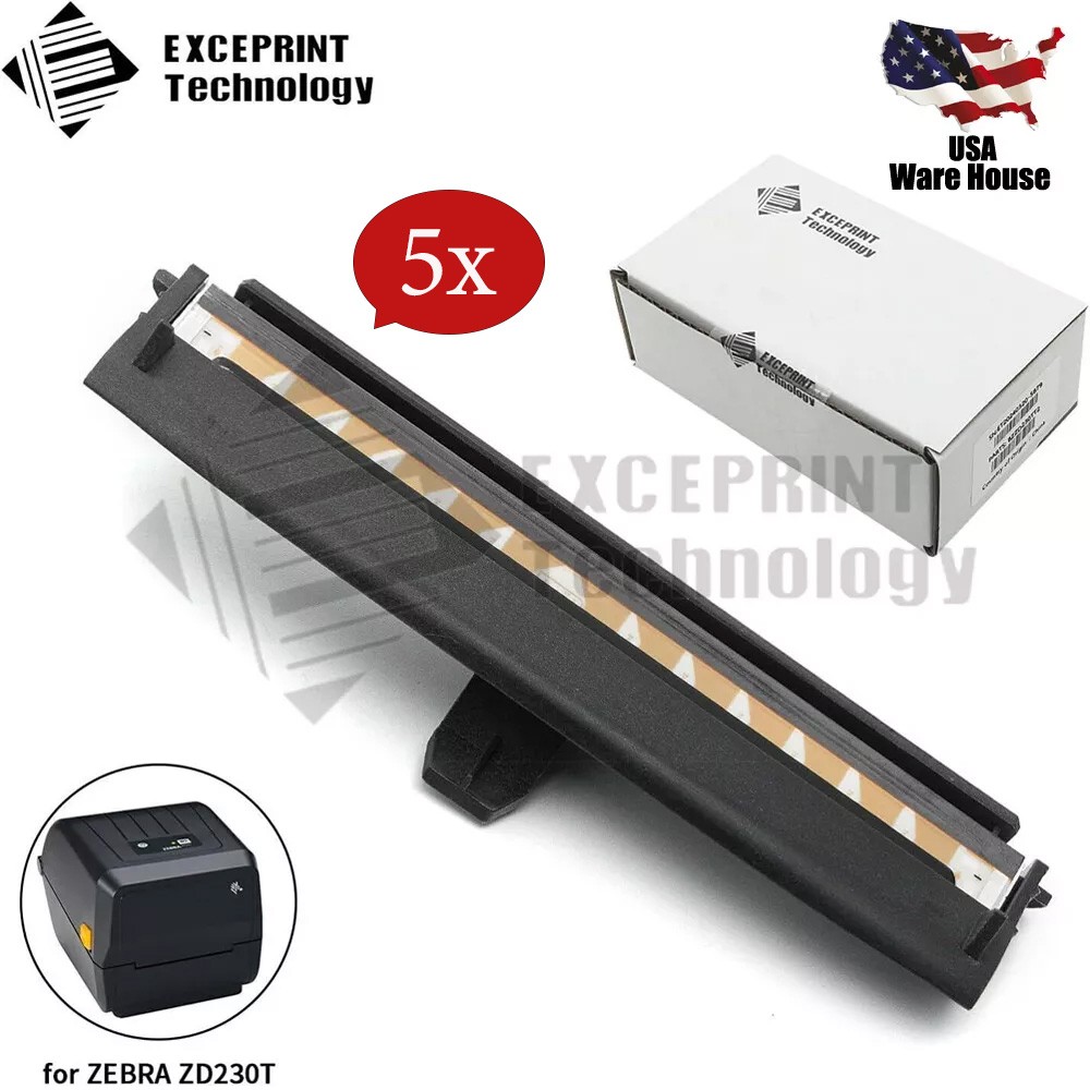 ✅ 5pcs 203dpi Printhead for Zebra ZD230T ZD220T Label Printer P/N P1115690 USA ✅