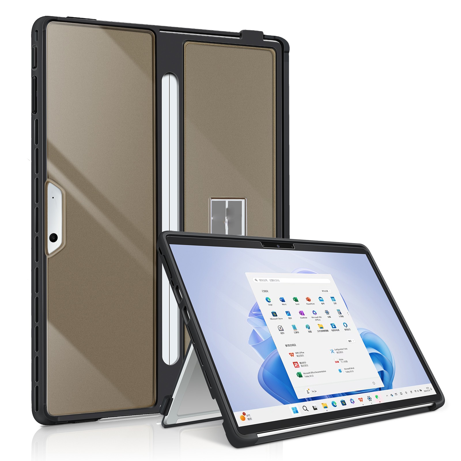 Protective Cover for Microsoft Surface Pro 11/10/9/8 13in All-in-one Rugged Case