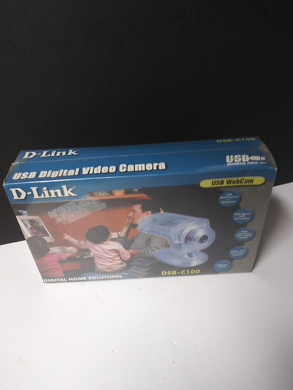 VTG 2000 D-Link DSB C100 Web Cam USB Digital Video Retro Camera