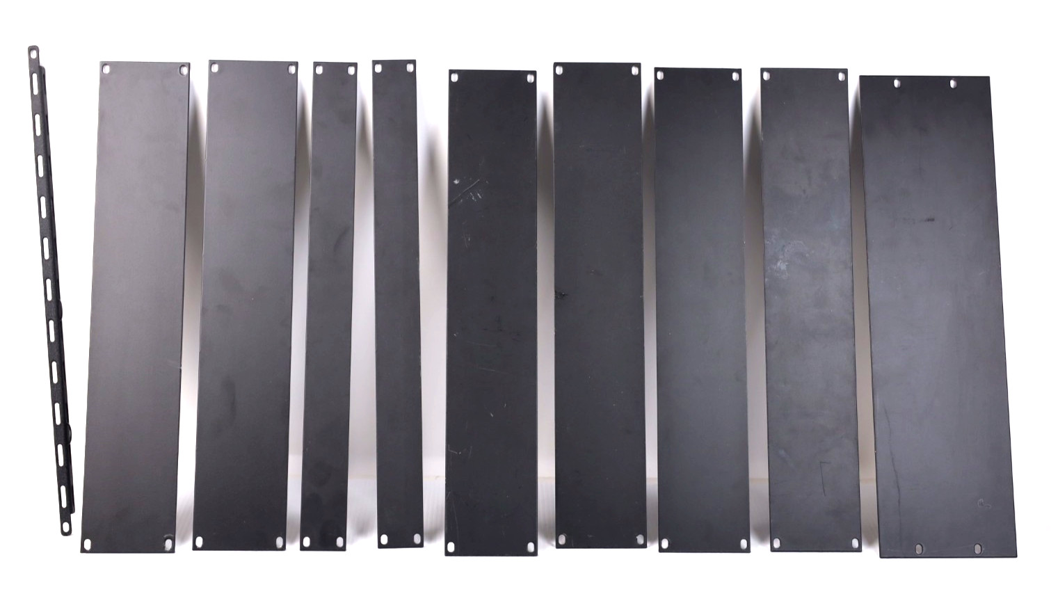 9 Middle Atlantic 1U 2U 3U Flat Black Filler Plates FEB + Lace For AV Racks w859