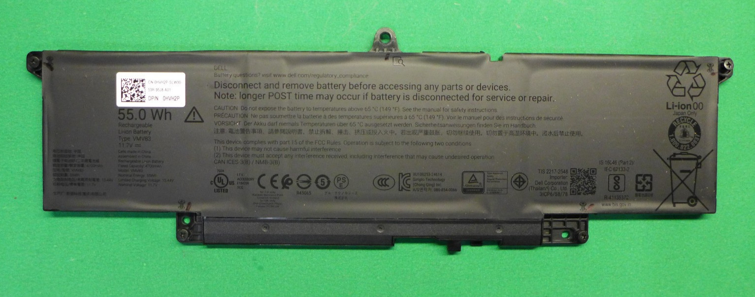 GENUINE Dell Pro 14 PC14255 Pro 16 Plus PB16250 55Wh 3-Cell Battery VMV83