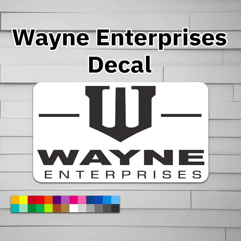 Wayne Enterprises Decal (vinyl for Car laptop window tumbler water bottle) stick