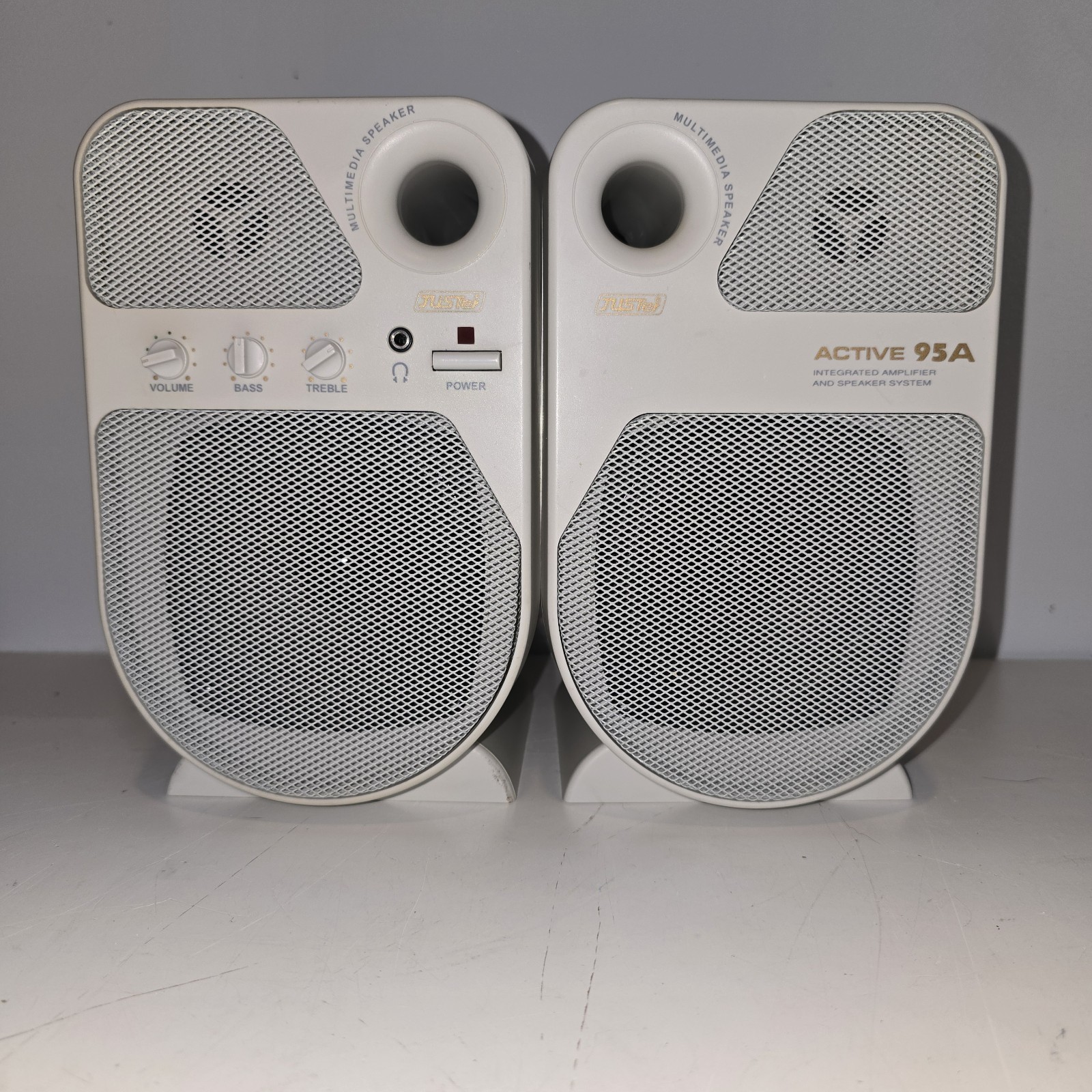 Juster Active 95A Multimedia Speaker System With Integrated Amplifier Vintage 