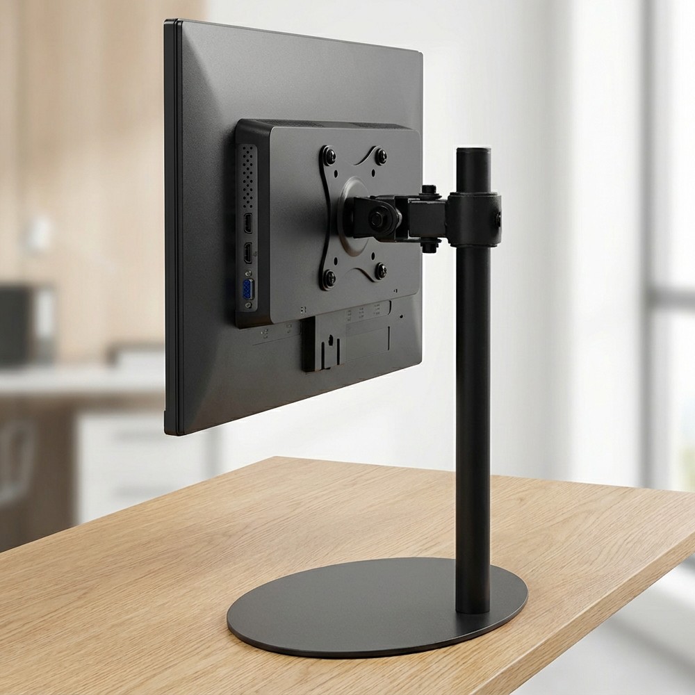 360° Rotation Desktop VESA-Mounted 14'-27' Tilt Stand Fold Screen Monitor Holder