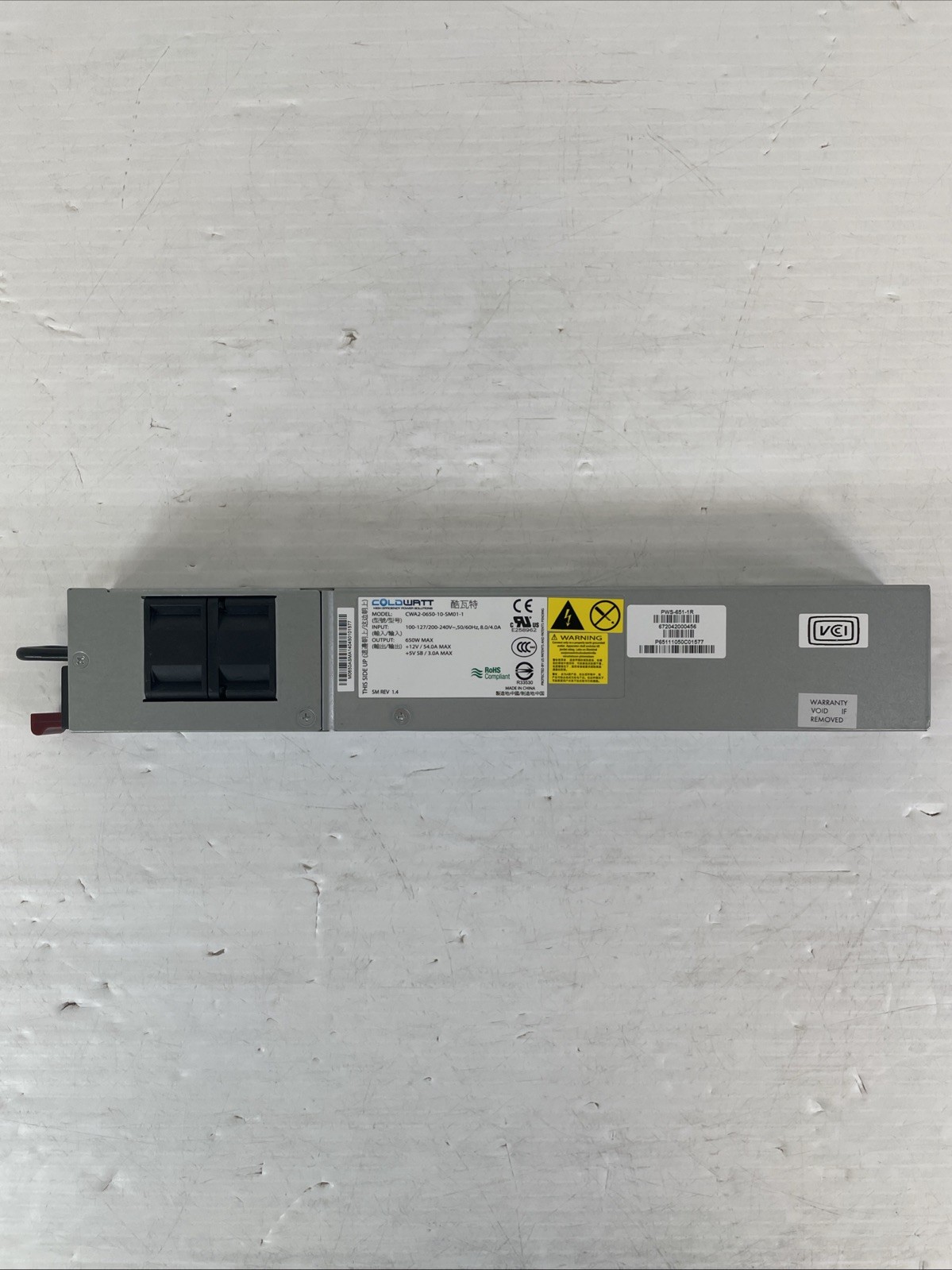 Coldwatt Supermicro PWS-651-1R CWA2-0650-10-SM01-1 650W Server Power Supply
