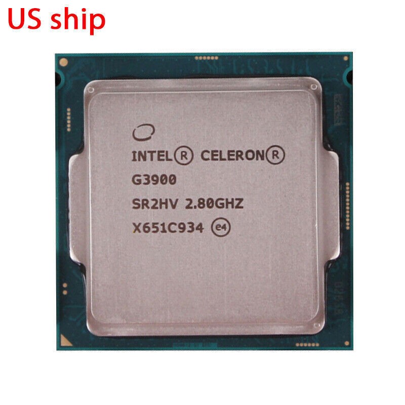 Original Intel Celeron Dual-Core G3900 2.8 GHz (BX80662G3900) Processor CPU US