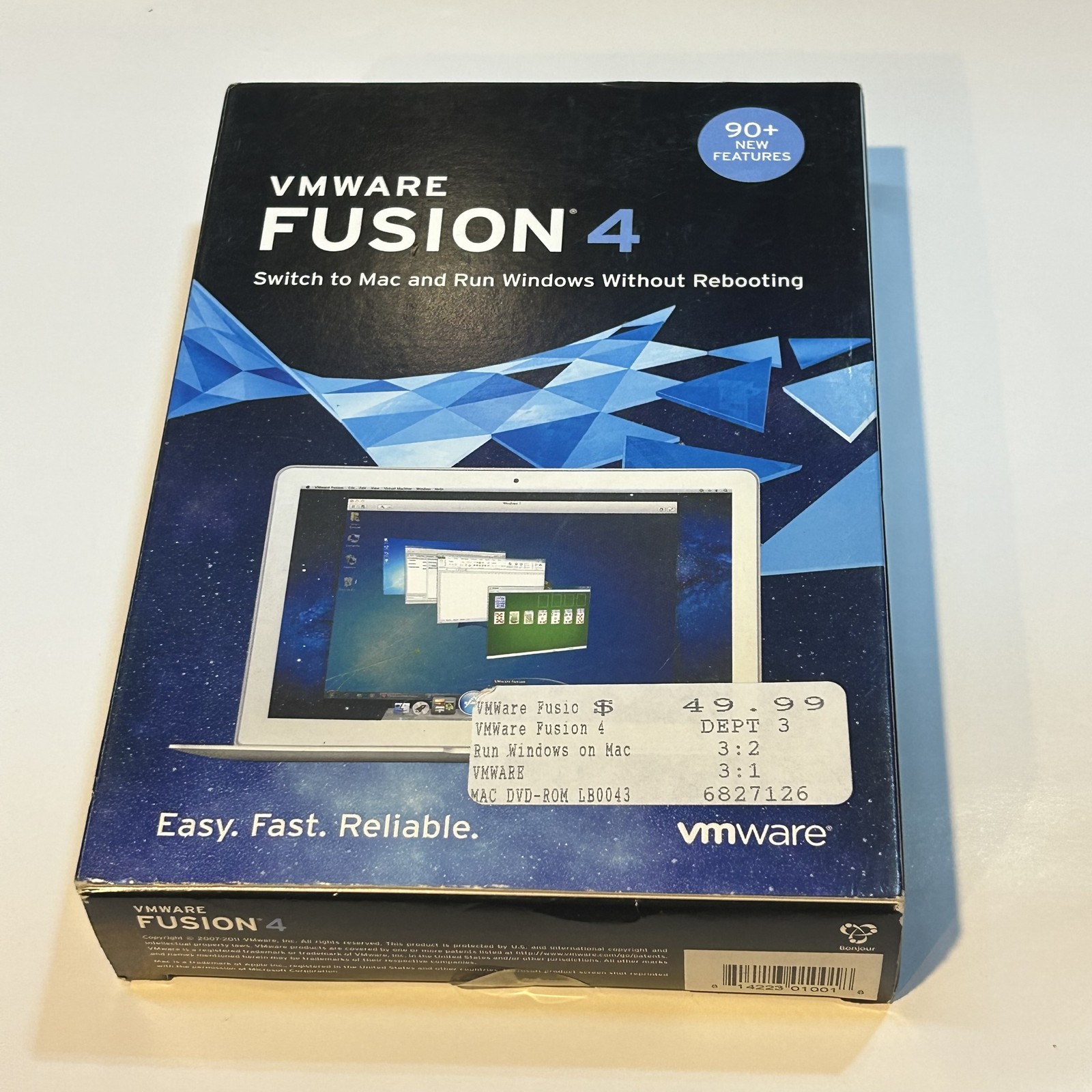 VMware Fusion 4 Mac Software Run Windows Without Rebooting Complete Box Set