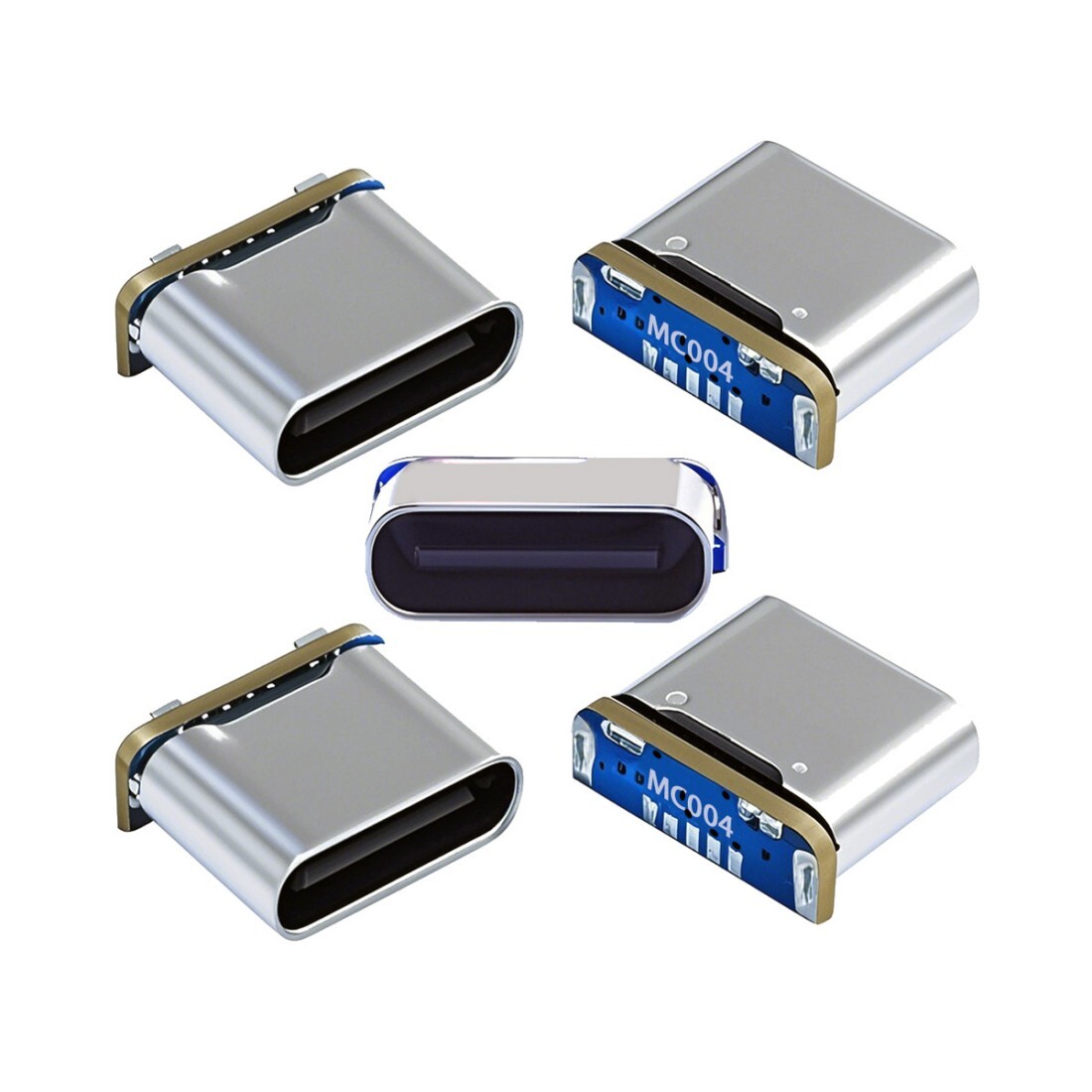 Cablecy 5pcs/lot DIY Type-C Female Socket Connector Replace for MiNIn-USB 5Pin