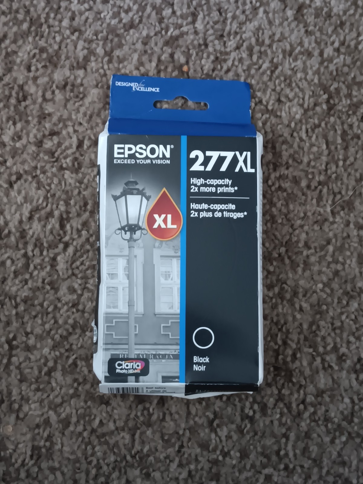Genuine Epson 277XL High Yield Ink - Black New EXP: 01/29