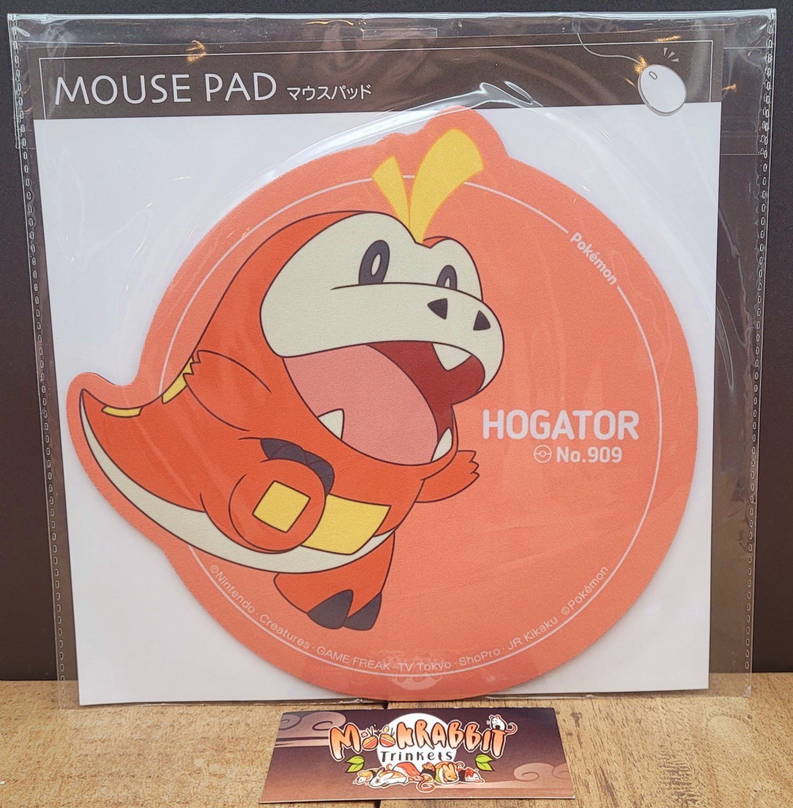 Rare NEW Sealed Pokemon Center Exclusive MousePad Fuecoco 7x7in Paldea #909 JP