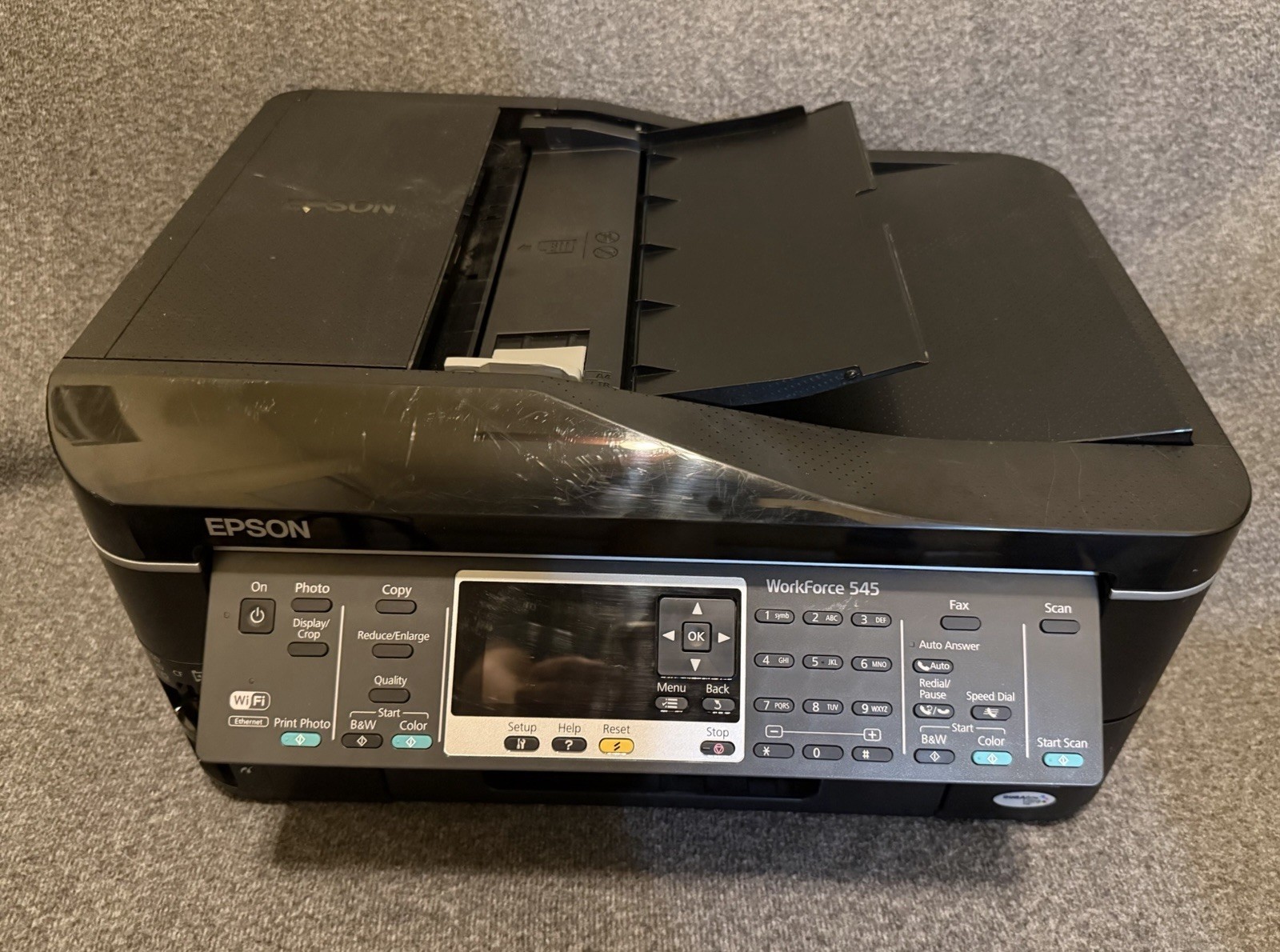 Epson Workforce 545 All-in-One Inkjet Printer/Copier/Fax/Scanner Needs Epson Ink
