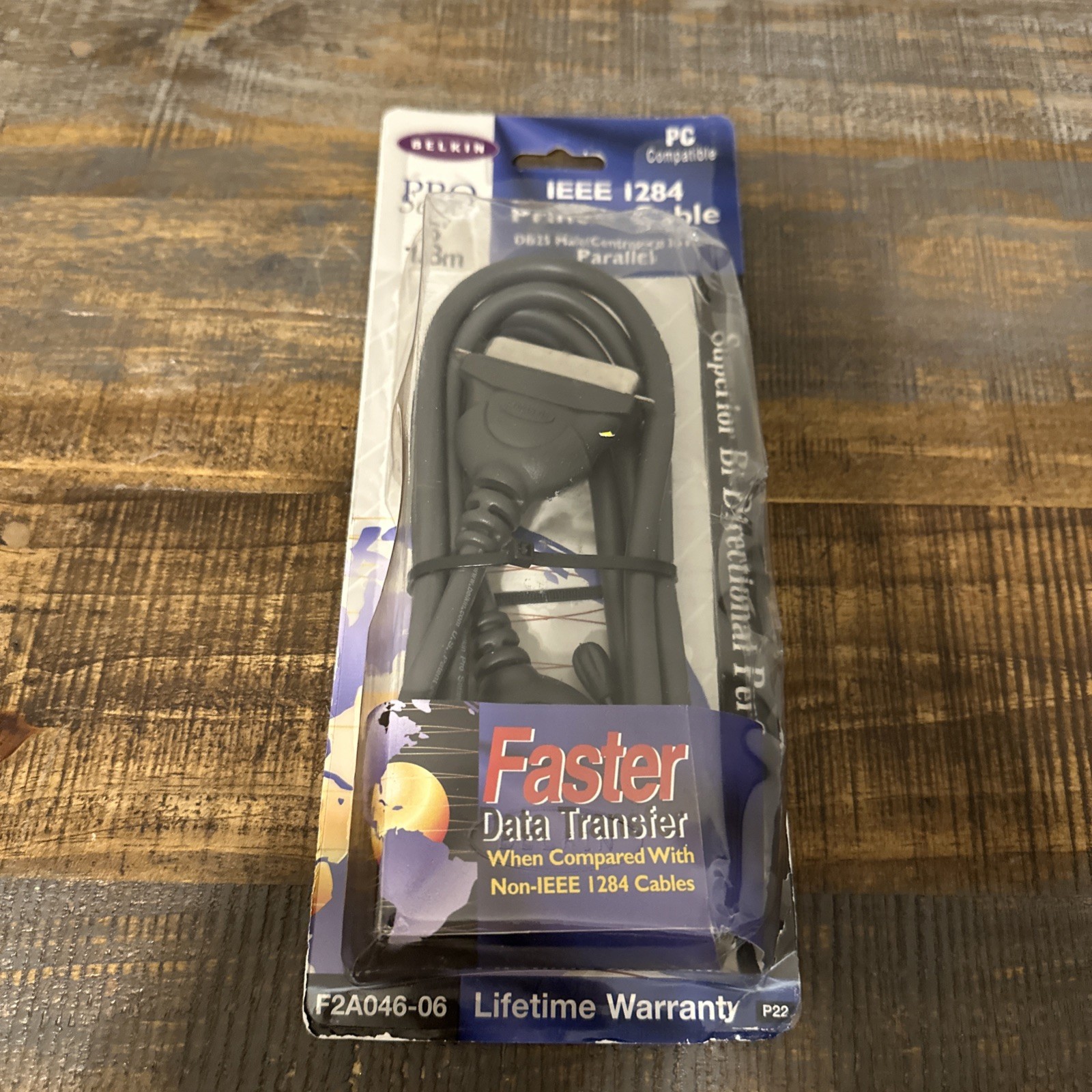 Belkin Pro IEEE-1284 Parallel Print Printer Cable F2A046-06 New