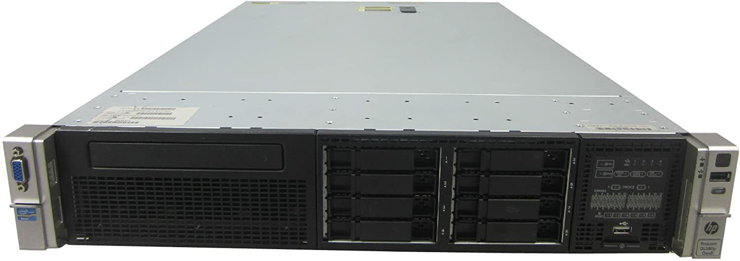 HP Proliant DL380p G8 Server 2x E5-2609 2.4ghz 8-Cores / 8GB / P420 / 2x 460w